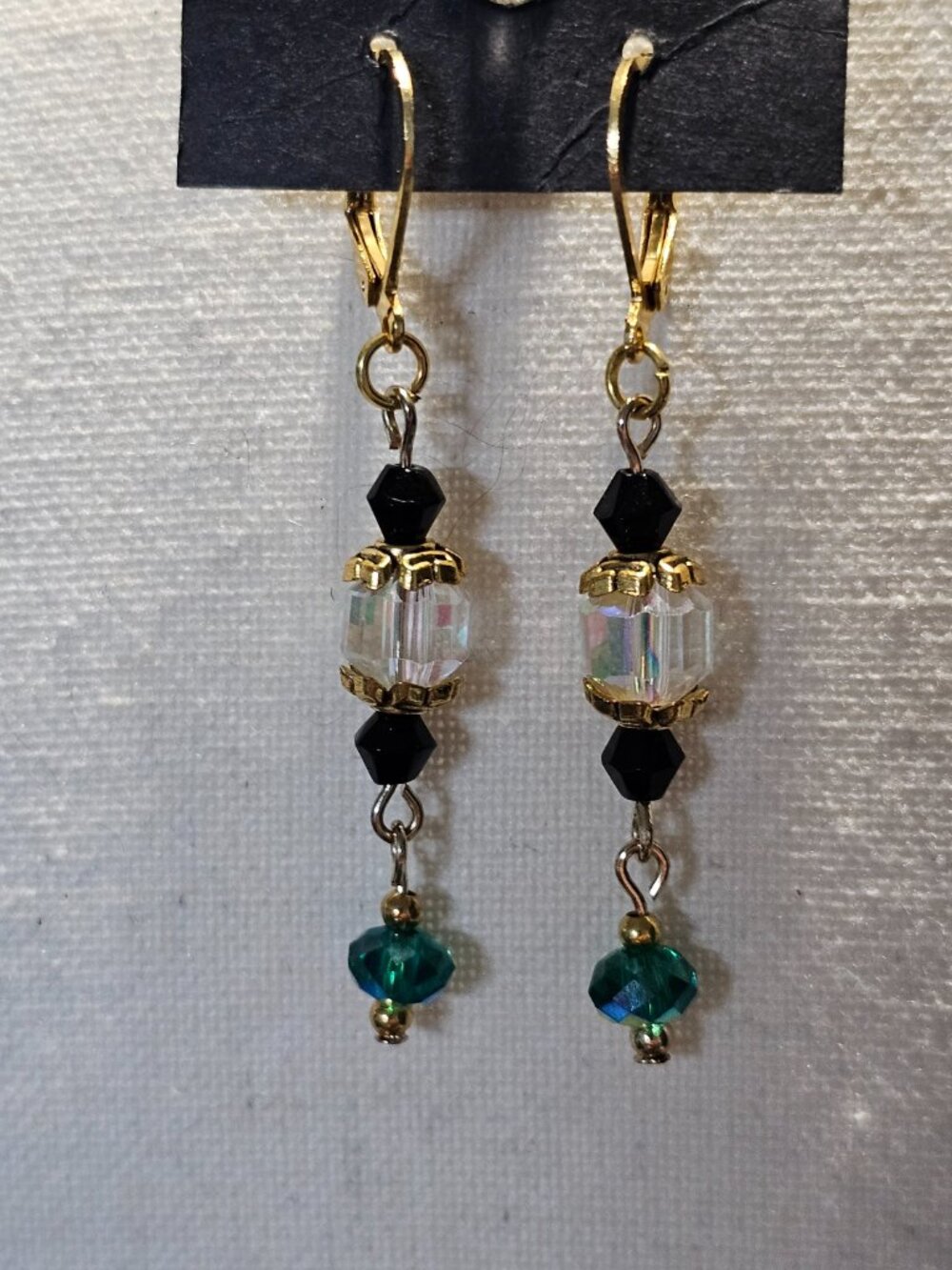 JB Original - Emerald Nocturne– Vintage Swarovski Crystal Necklace & Earring Set - Picture 11 of 11